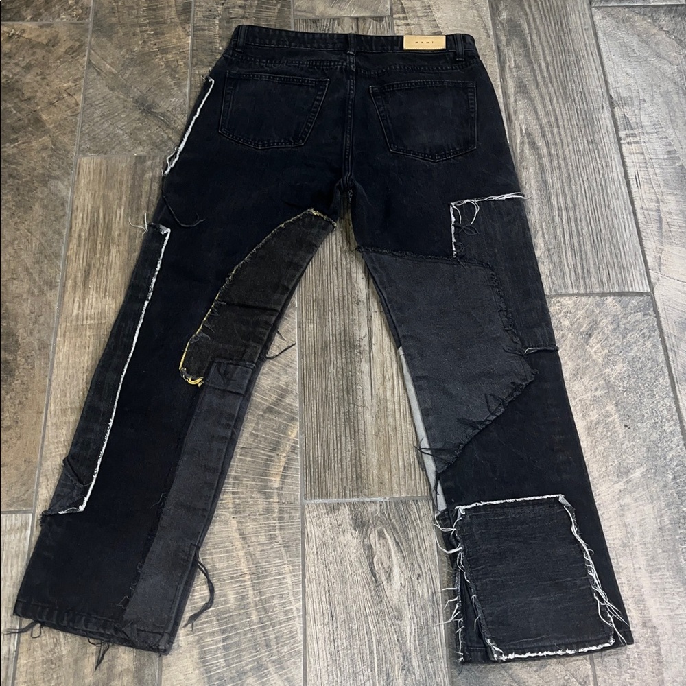 Mnml Patchwork Black Jeans - image 2